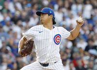 　レッドソックス戦に先発した今永（共同）