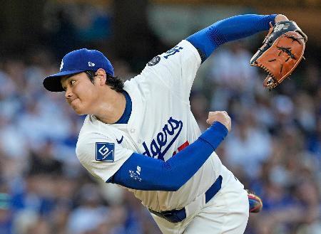 　ツインズ戦で３回１失点だったドジャース・大谷＝ロサンゼルス（共同）