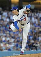 　ツインズ戦で３回１失点だったドジャース・大谷（共同）