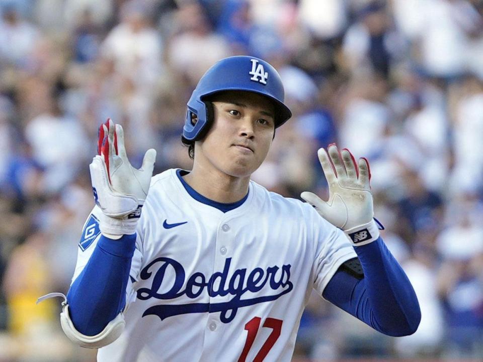 ドジャース 大谷翔平
ボブルヘッド ミニ
ホームユニフォーム
4.5インチ 大谷翔平、強烈172キロ安打で生まれた珍事 