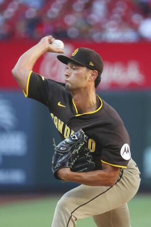 　カージナルス戦に先発したパドレスのダルビッシュ（ゲッティ＝共同）