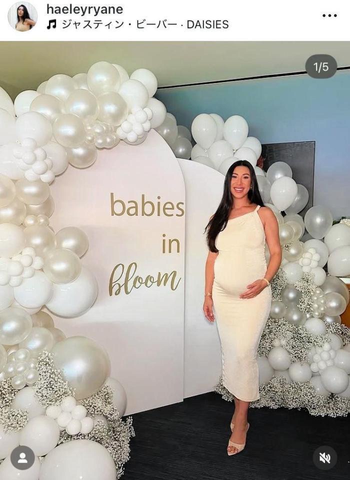 　スネル投手の妻ヘイリーさんのインスタグラム＠ｈａｅｌｅｙｒｙａｎｅより