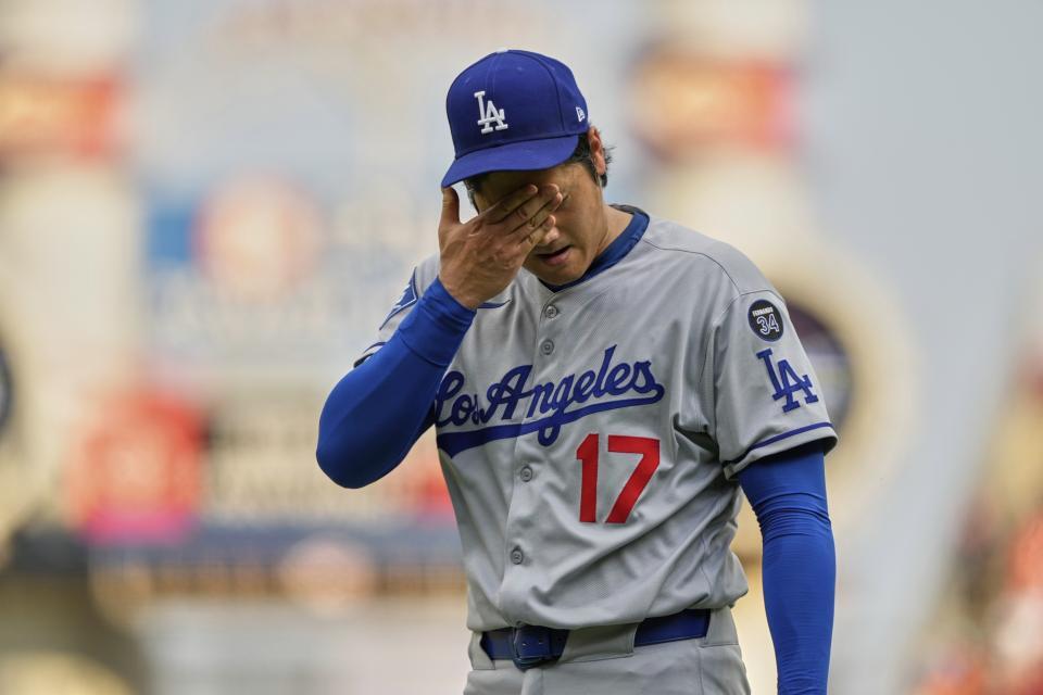 　レッズ戦に先発登板した大谷（提供・ＡＰ／アフロ）