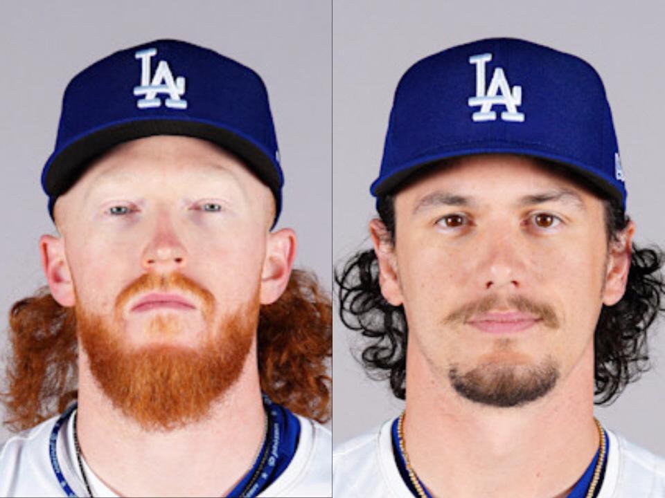 　ダスティン・メイ（左）とジェームズ・アウトマン