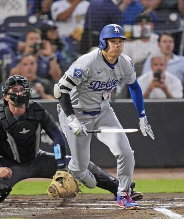 ドジャース快勝　大谷翔平は４戦ぶりマルチ安打、４打数２安打で勝利に貢献　折れたバットが二塁手襲う衝撃珍打も