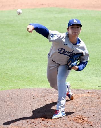 山本由伸、好投で初の１０勝目　レイズ戦、大谷翔平は２盗塁