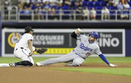 大谷翔平、１番復帰で２安打２盗塁　７戦連続ノーアーチも快足でチームを勝利に導く　山本快投１０勝目