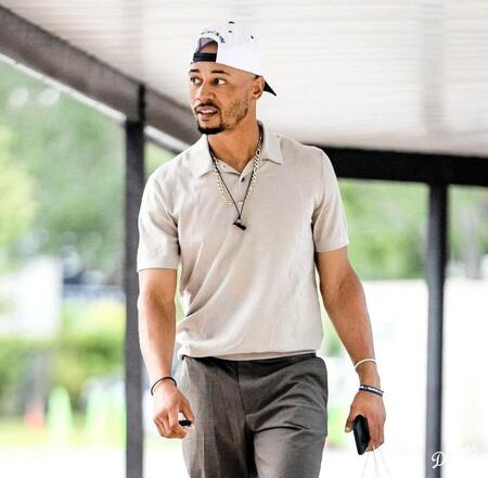 　球場入りするベッツ（ロサンゼルス・ドジャース提供）