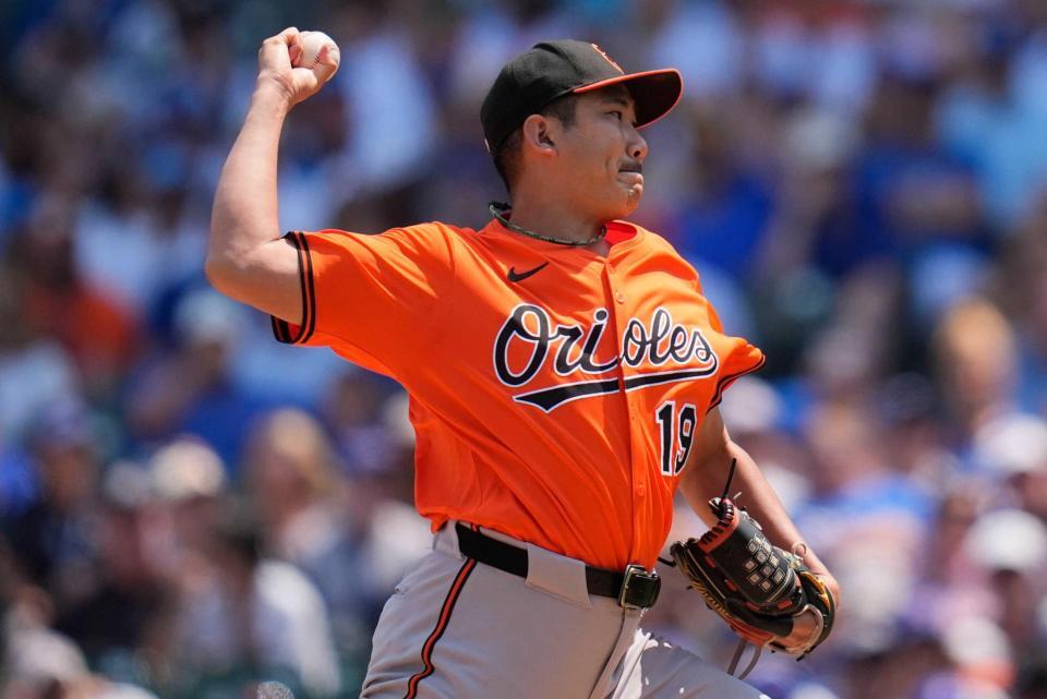 　カブス戦に先発した菅野（ＡＰ＝共同）