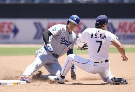 大谷翔平　７戦ぶり１番でマルチ　今季初１試合２盗塁