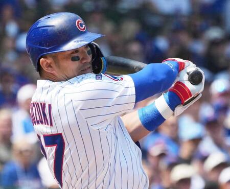 鈴木誠也 大リーグ通算500安打「4年目で、たかが500本」 初回先制、10戦ぶり打点