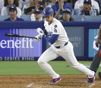 　カージナルス戦の３回、二ゴロに倒れた大谷