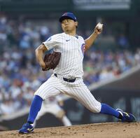 　レッズ戦に先発したカブス・今永（共同）