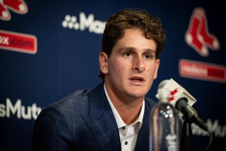 　レッドソックスとの契約を８年延長したアンソニー＝６日（ゲッティ＝共同）