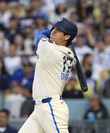 大谷翔平が衝撃の確信４０号ソロ　打たれた投手は呆然　解説者も「すごい打球でした…」と驚き　８月絶好調