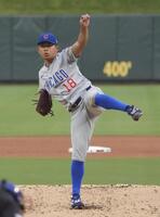 　カージナルス戦に先発した今永（共同）