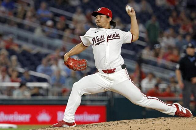 小笠原慎之介がメジャー初勝利 強打者シュワバーを空振り三振 4球で一