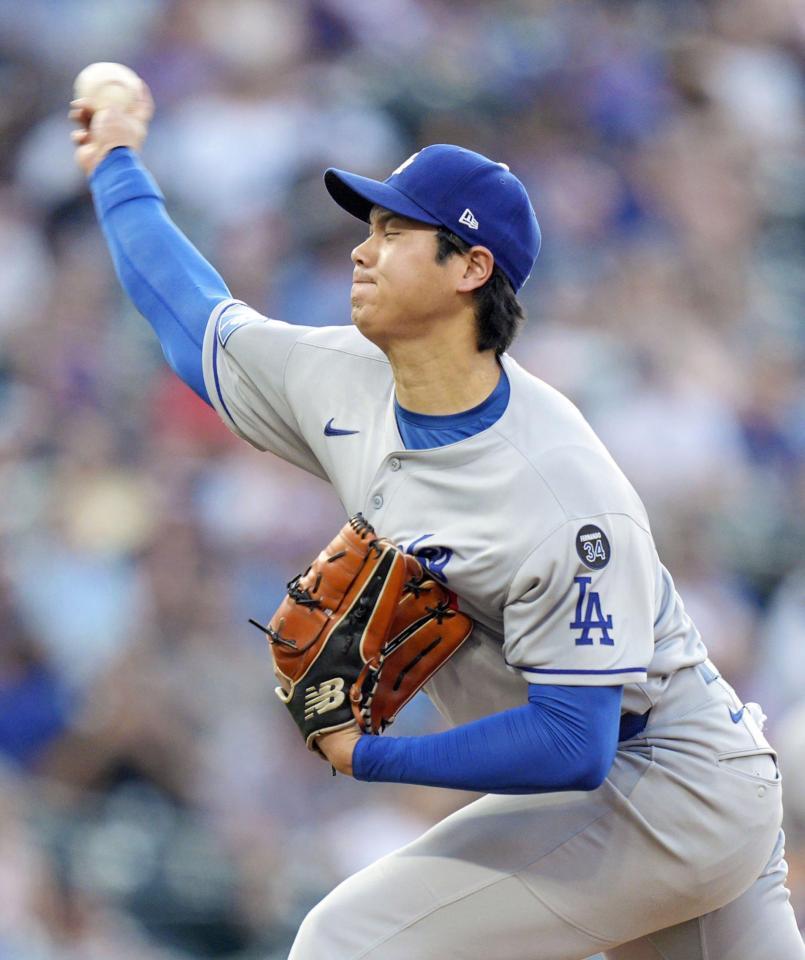 　先発した大谷（共同）