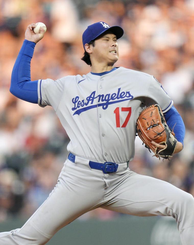 　先発した大谷（共同）