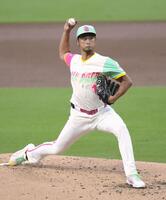 　ドジャース戦に先発したパドレスのダルビッシュ＝サンディエゴ（共同）