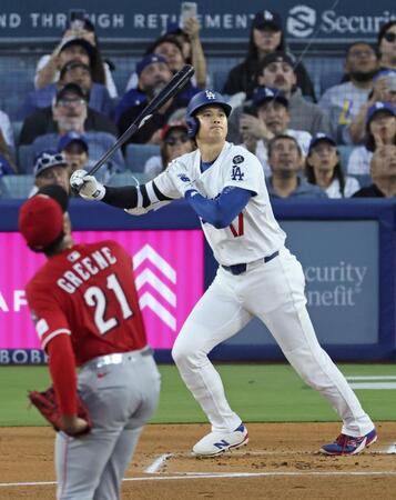 　１回、三飛に倒れる大谷。投手グリーン（共同）