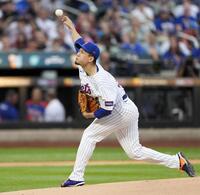 　フィリーズ戦に先発した千賀（イマジンイメージズ・ロイター＝共同）