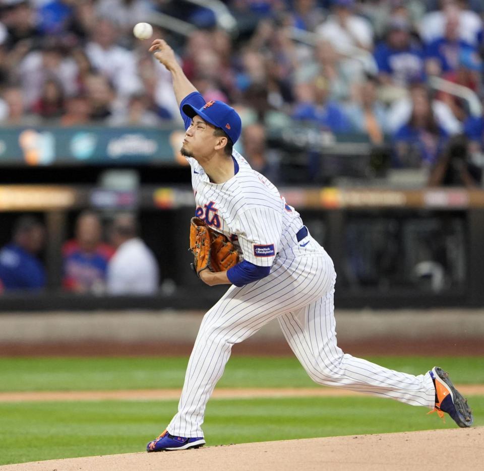 　フィリーズ戦に先発した千賀（イマジンイメージズ・ロイター＝共同）