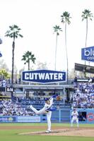 　レッズ戦に先発登板したドジャース・大谷（共同）