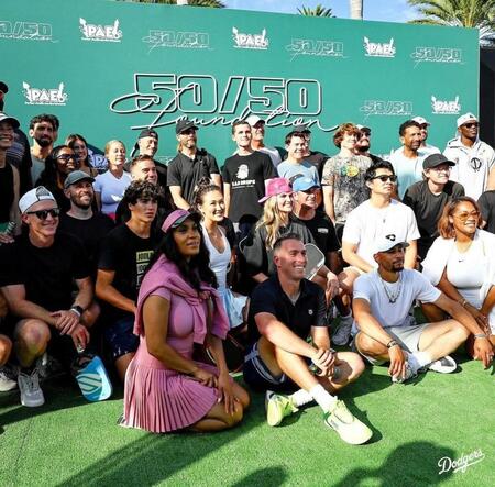 　ベッツの慈善イベントに参加したファン（ロサンゼルス・ドジャース提供）