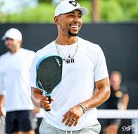 　ピックルボールを楽しむベッツ（ロサンゼルス・ドジャース提供）