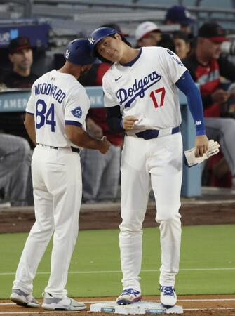 大谷翔平が３戦連続安打　第２打席に一塁強襲安打