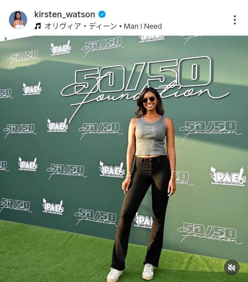 　キアステン・ワトソンさんのインスタグラム（ｋｉｒｓｔｅｎ＿ｗａｔｓｏｎ）より
