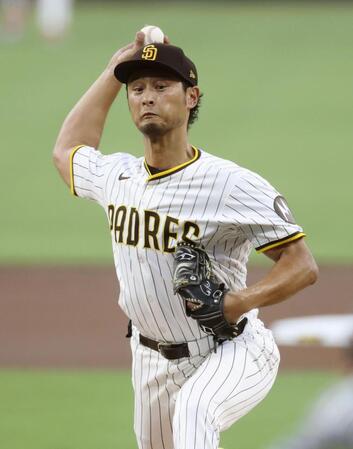　先発したダルビッシュ（共同）