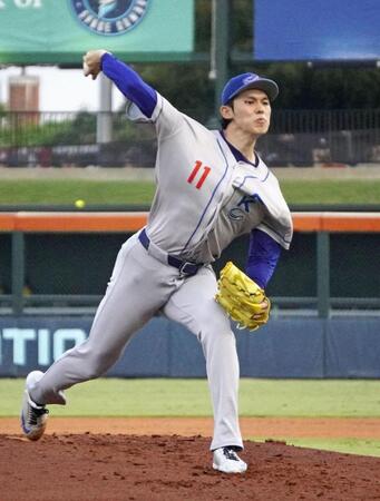 　傘下マイナーの３Ａオクラホマシティーの一員としてリハビリ登板した佐々木（共同）