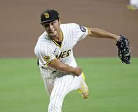 　先発したダルビッシュ（共同）