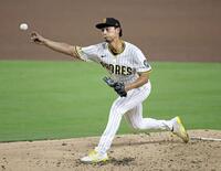 　先発したダルビッシュ（共同）