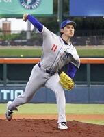 　傘下マイナーの３Ａオクラホマシティーの一員としてリハビリ登板した佐々木（共同）