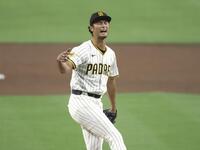 　３回、リベラに２点打を許したダルビッシュ（共同）