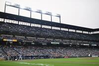 　オリオールズ戦の１回、打席に立つドジャース・大谷。投手クレマー（共同）