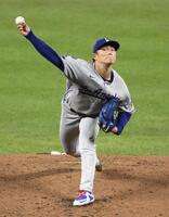 　オリオールズ戦に先発したドジャース・山本（共同）