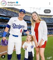 ドジャースの公式インスタグラム＠ｄｏｄｇｅｒｓより