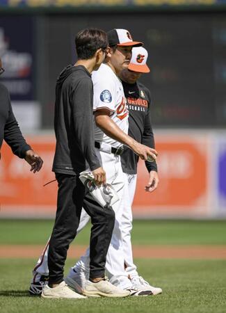 菅野智之　大谷に２打席連続被弾　四回右足に打球受け負傷降板　骨に異常はなし