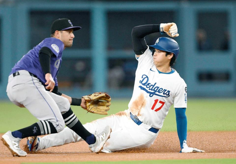 大谷翔平 1カ月ぶり18盗塁目 1安打1打点で3連勝貢献
