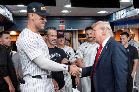 ジャッジ　トランプ大統領の前で２発　９・１１への思い「今日はみんなが一つになる大切な日」