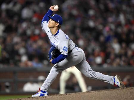 　ジャイアンツ戦に先発した山本（共同）