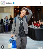 ２４年３月、韓国での開幕シリーズでは、ドジャースカラーのエルメスで。