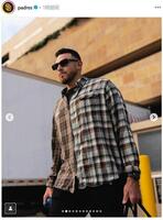 　ニューヨークへ移動するマスグローブ。パドレスの公式インスタグラム（ｐａｄｒｅｓ）より