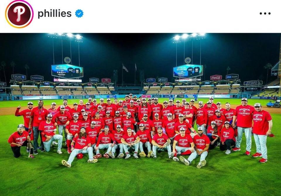 　フィリーズの公式インスタグラム（ｐｈｉｌｌｉｅｓ）より