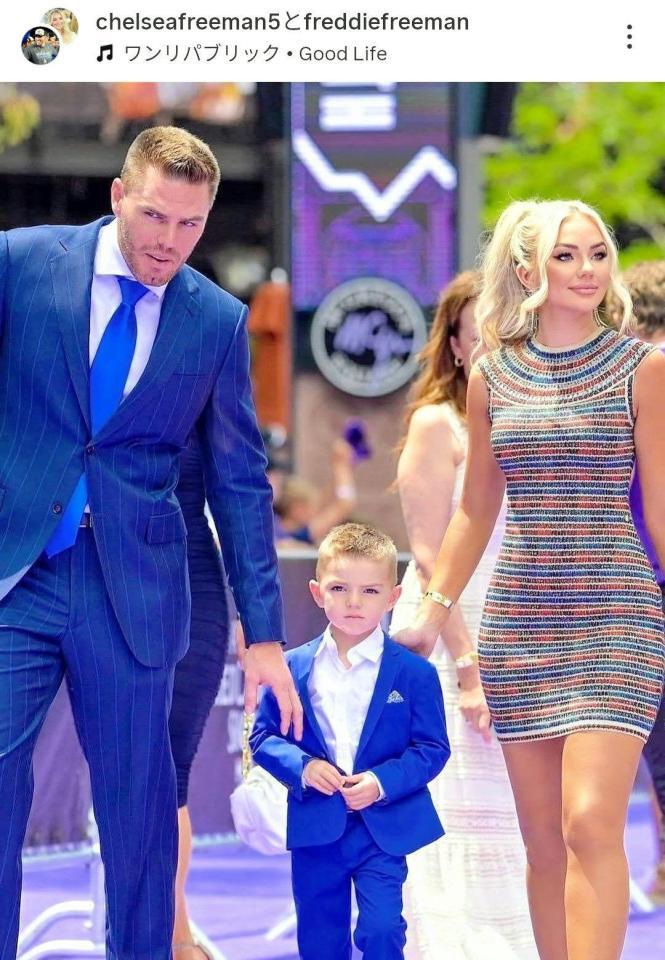 　フリーマンのインスタグラム（ｆｒｅｄｄｉｅｆｒｅｅｍａｎ）より