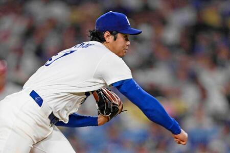 　フィリーズ戦に先発した大谷（共同）